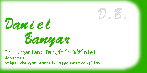 daniel banyar business card